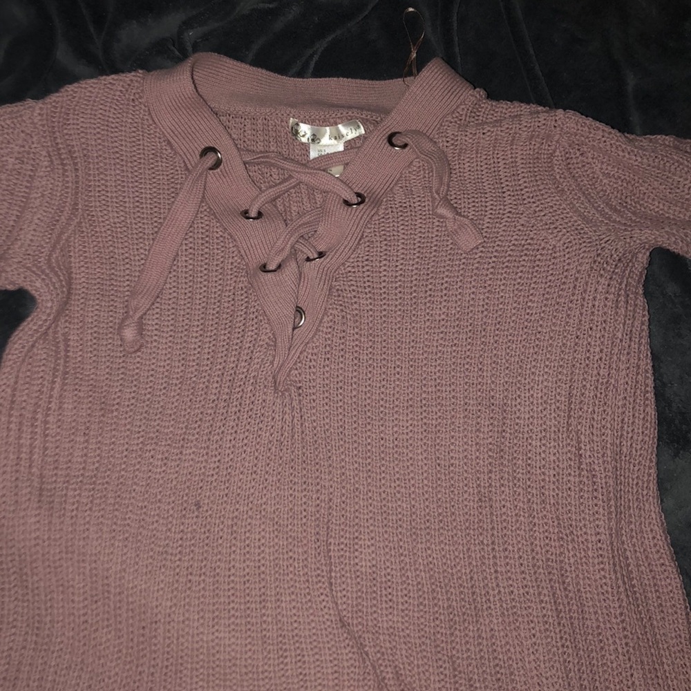 Pink sweater